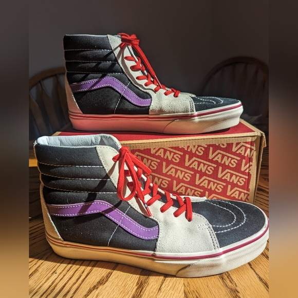 Vans Sk8-HI Retro Sport Black Amaranth - Picture 1 of 7